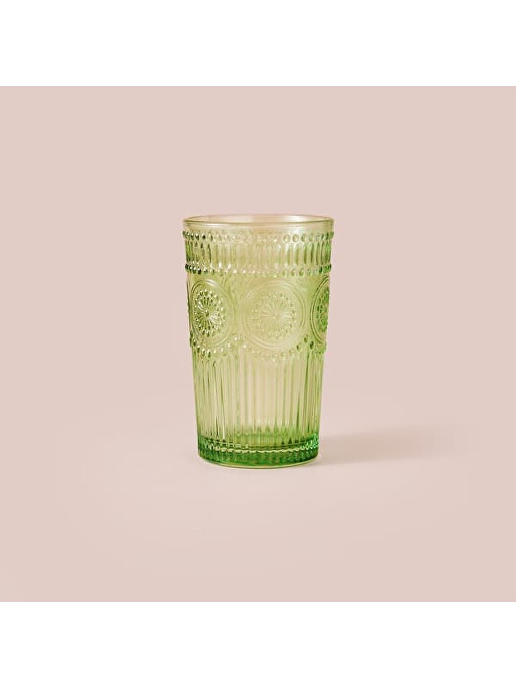 Tekli Meşrubat Ve Su Bardağı - Yeşil - 360 Ml-1