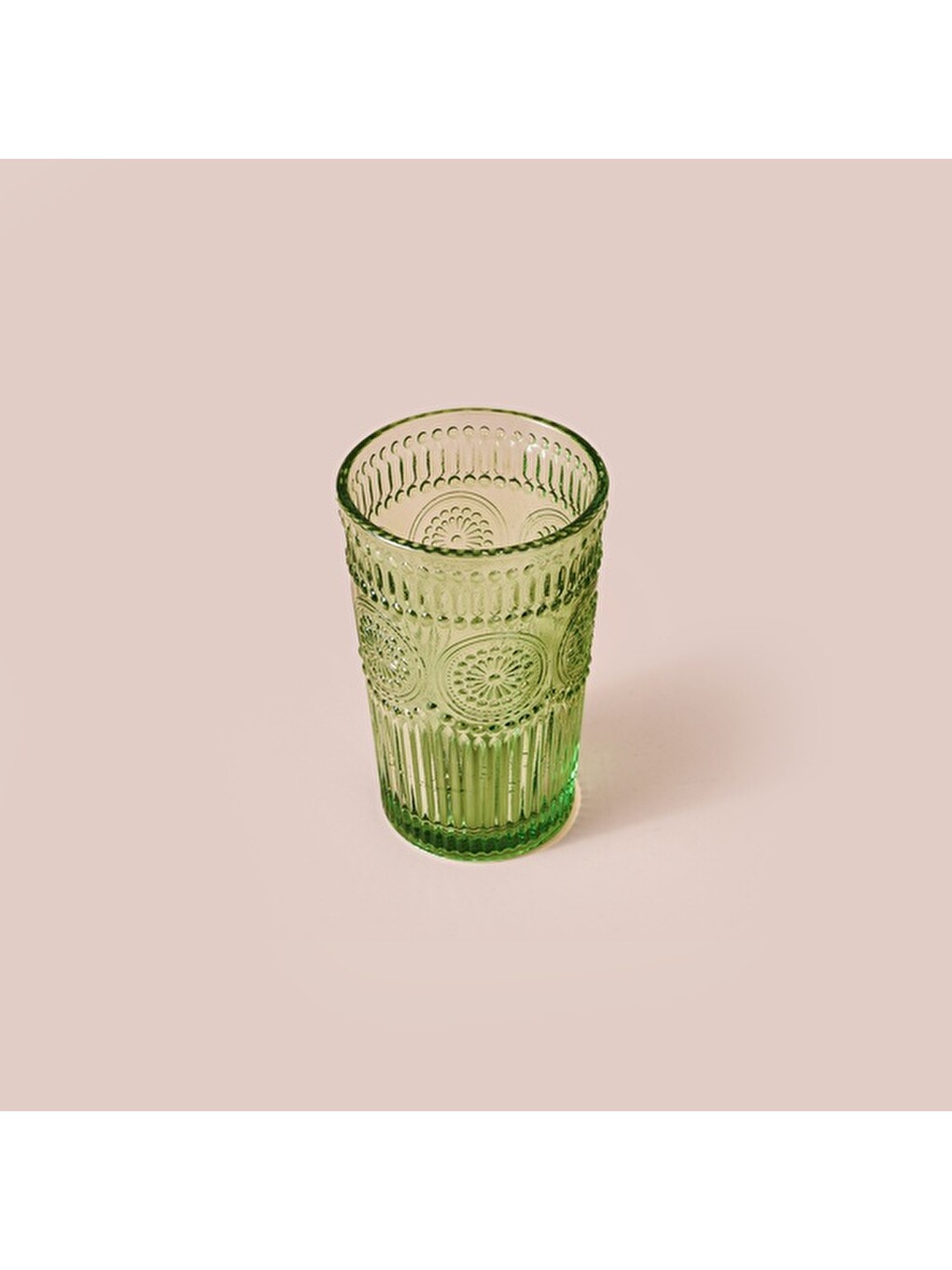 Tekli Meşrubat Ve Su Bardağı - Yeşil - 360 Ml-3