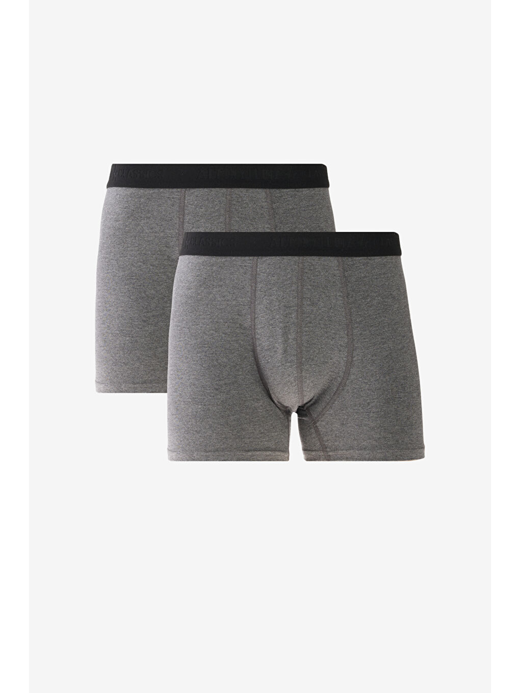 Erkek Antrasit Premium Pamuklu 2'li Paket Esnek Boxer