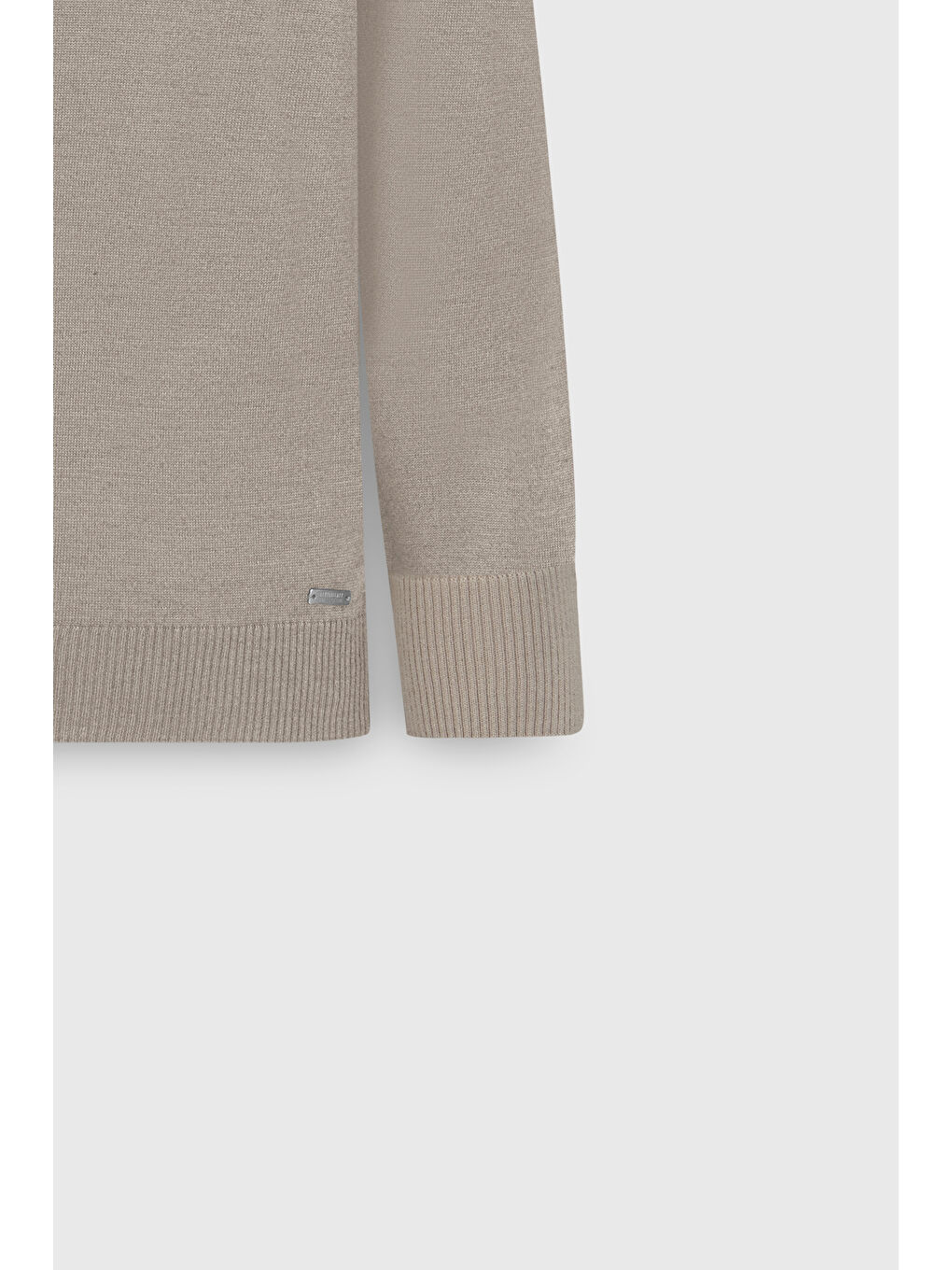 Erkek Bej Yünlü Sıcak Tutan Standart Fit Normal Kesim Tam Balıkçı Yaka Triko Kazak-8