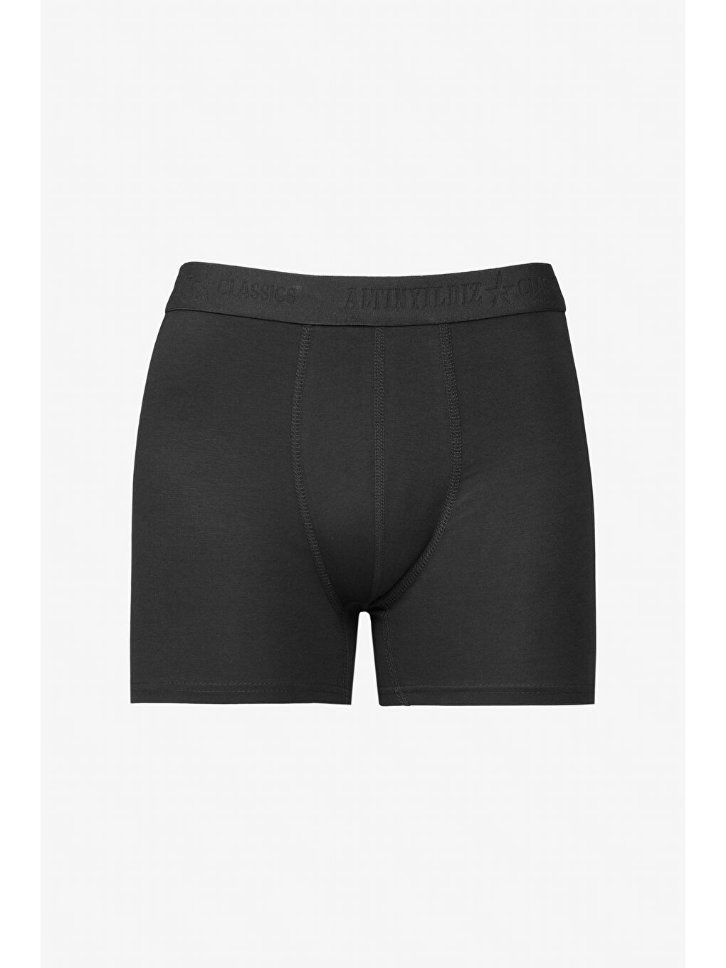 Erkek Siyah-Lacivert Premium Pamuklu 2'li Paket Esnek Boxer-2