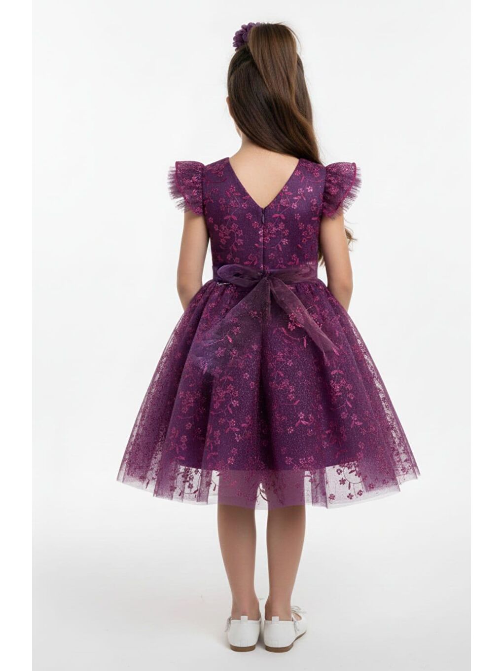 Mürdüm Narince Kız Çocuk Abiye Elbise M00778-1