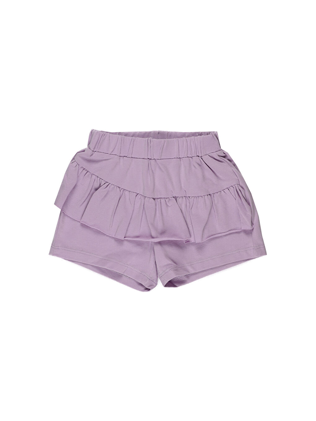 Lila Kız Çocuk Baskılı Şortlu Takım-3