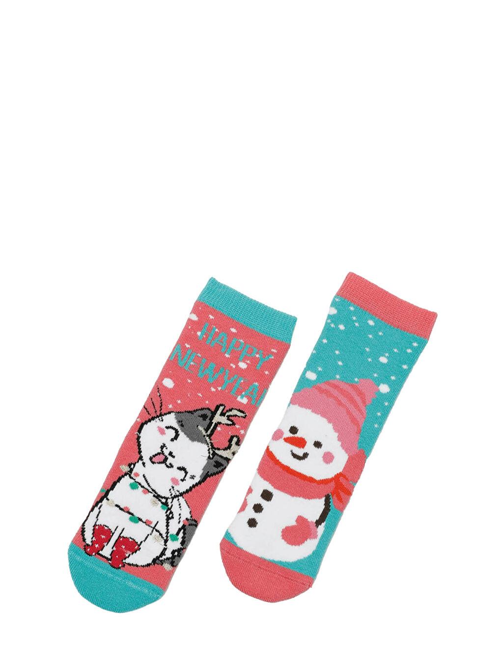 NYPINK 2 LI HVL SKT-W 4PR Pembe Kız Çocuk Soket Çorap