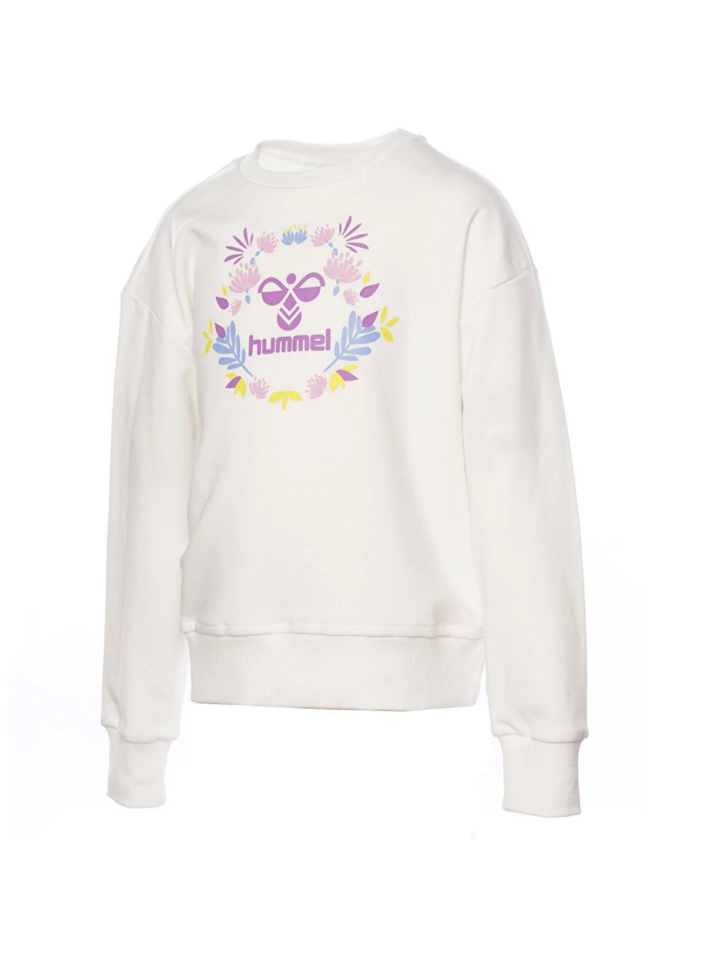 Colby Kız Çocuk Beyaz Yuvarlak Yaka Sweatshirt