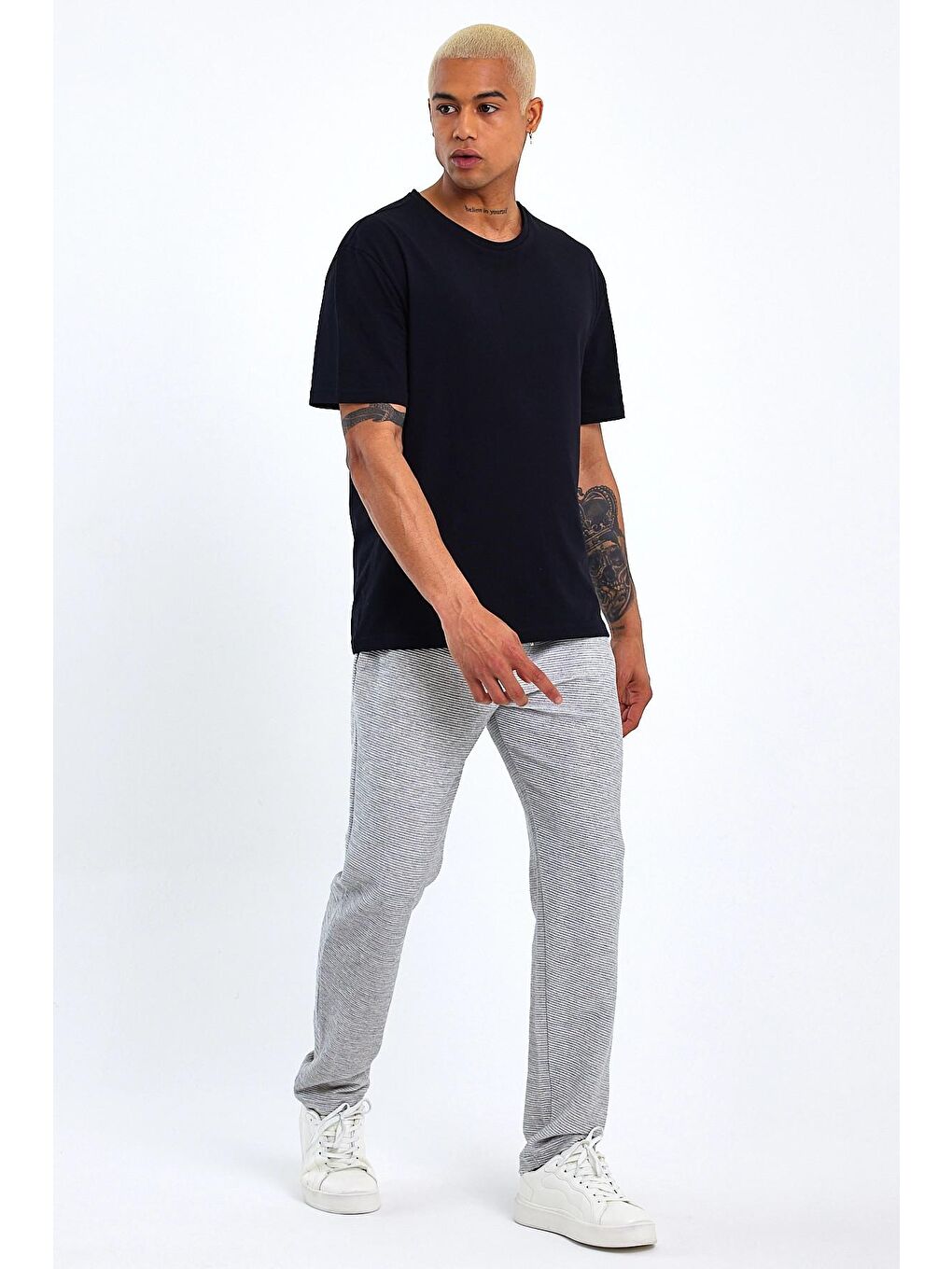 Gri Regular Fit İnce Erkek Eşofman Altı SPR23EA350-1