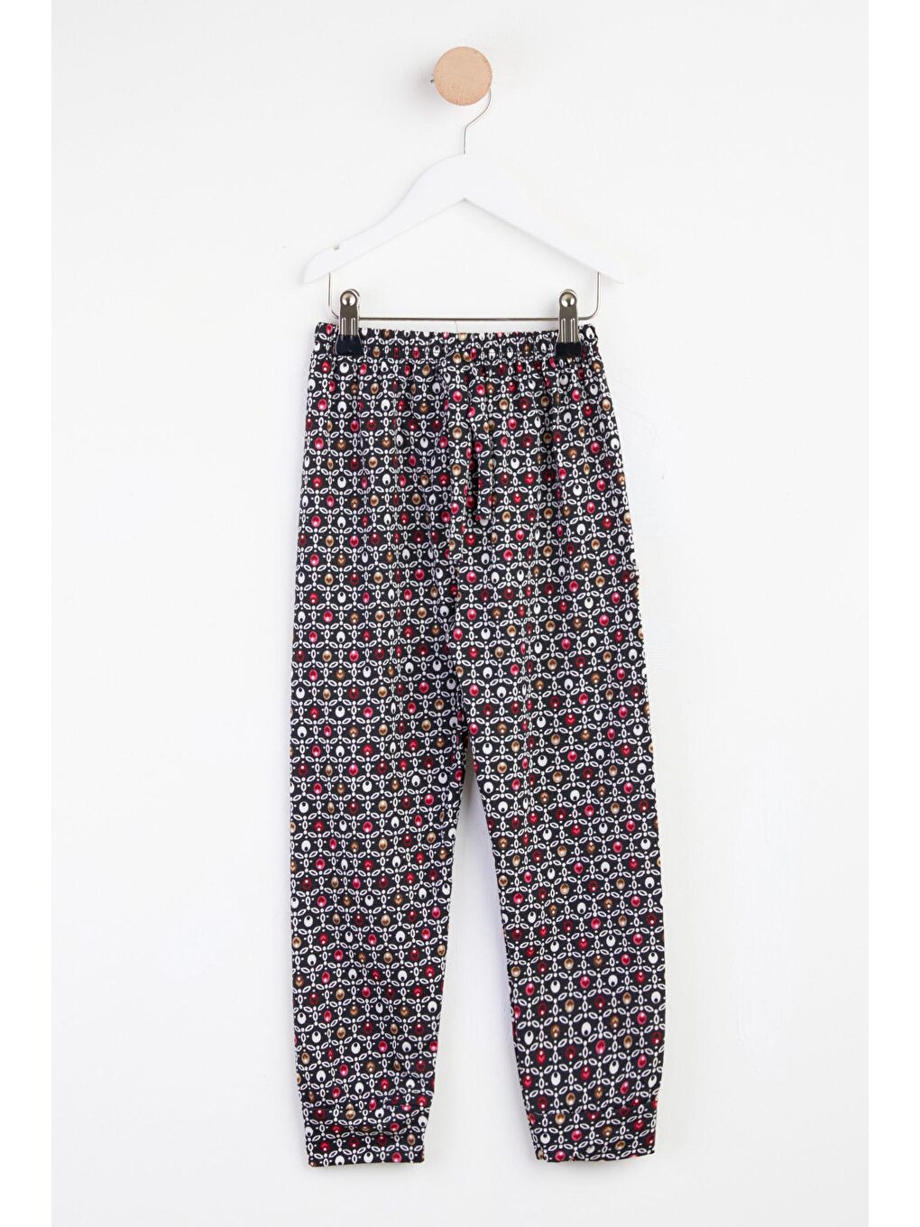 Kız Çocuk Siyah Desenli Şalvar - 25442