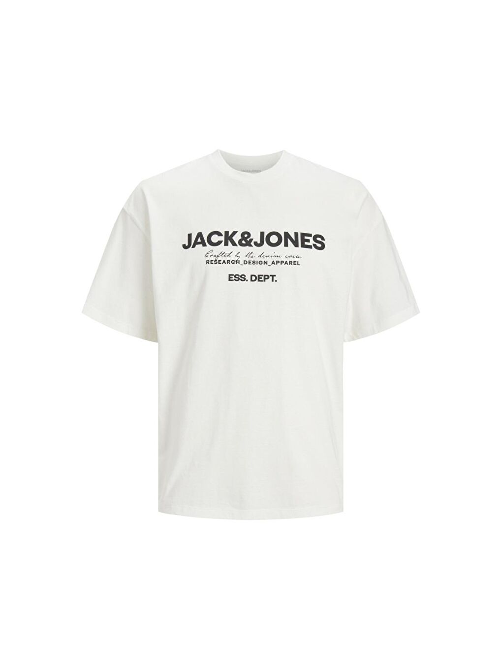 Jack & Jones Beyaz Gale Erkek Beyaz Bisiklet Yaka Tişört