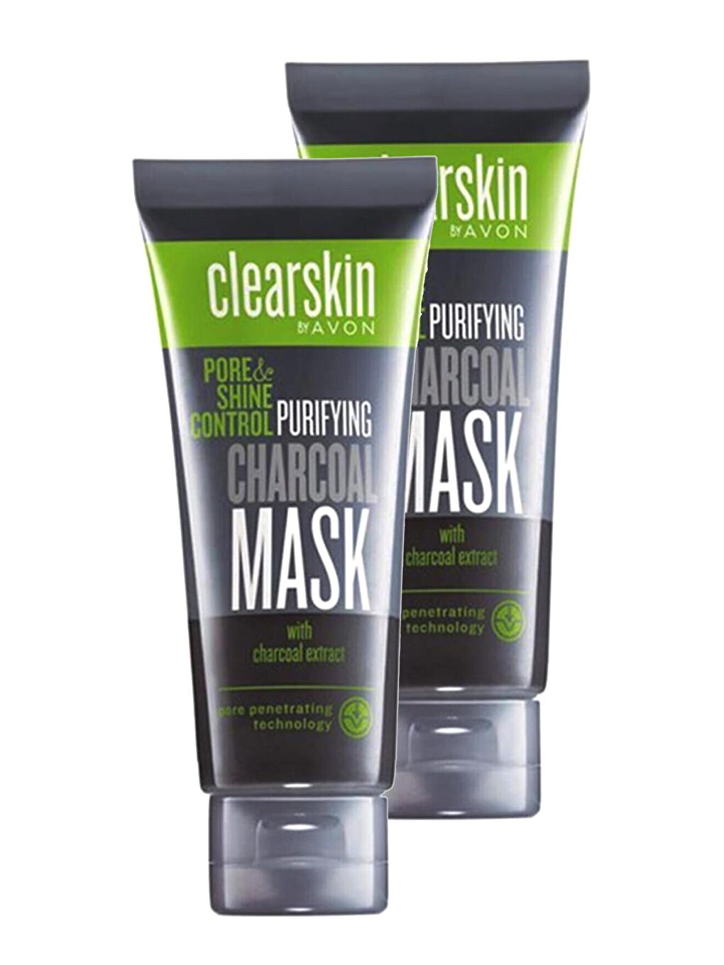 AVON Renksiz Clearskin Pore Shine Kömür Maske 75 Ml. İkili Set