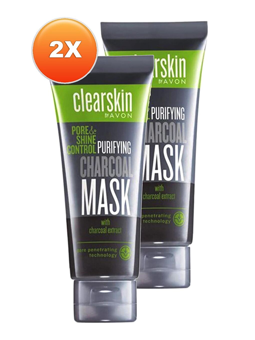 AVON Renksiz Clearskin Pore Shine Kömür Maske 75 Ml. İkili Set - 1