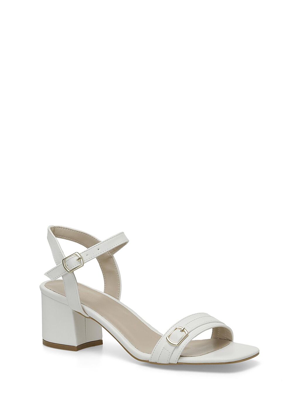 CHERRY 4FX Beyaz Kadın Topuklu Sandalet-1