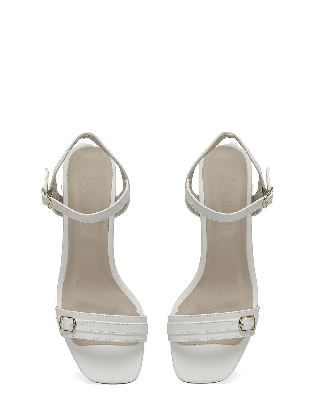 CHERRY 4FX Beyaz Kadın Topuklu Sandalet-3