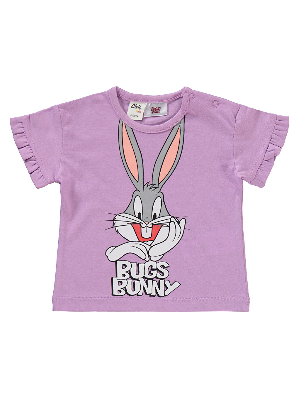 Civil Lila Bugs Bunny Kız Bebek Takım 6-18 Ay Lila - 2