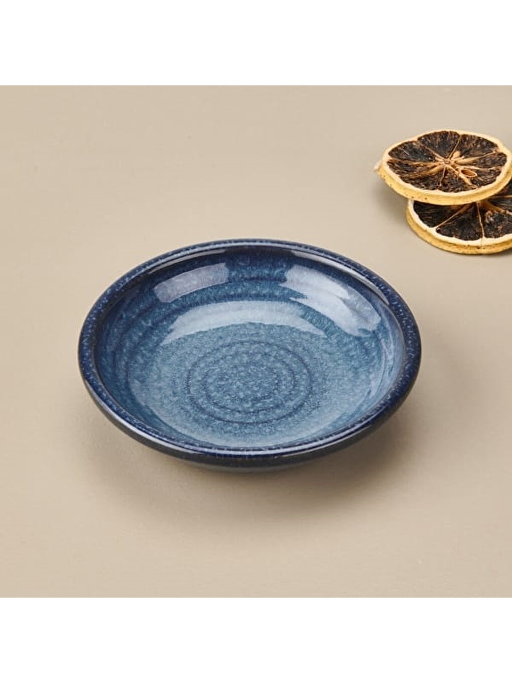 Zest Çukur Tabak - Mavi - 13 Cm-1