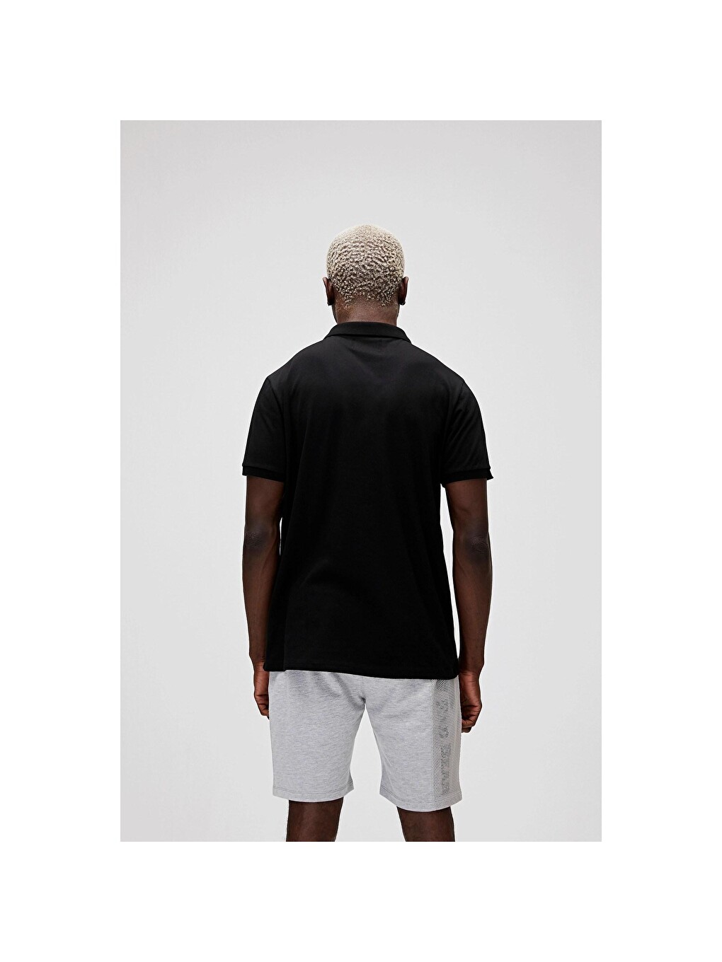 Cord Erkek Siyah Polo Tişört-1