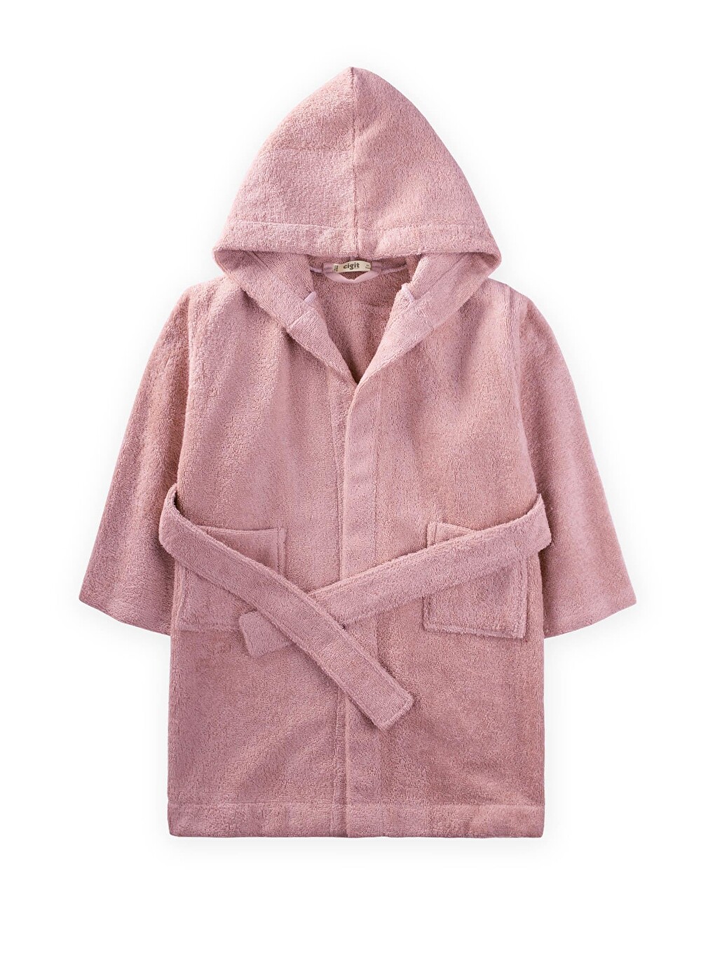Pembe Çocuk Bornoz 2-9 Yaş Pudra