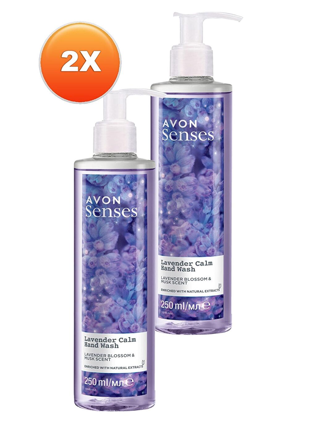 AVON Renksiz Senses Lavander Calm Lavanta ve Misk Kokulu Sıvı El Sabunu 250 Ml. İkili Set - 1