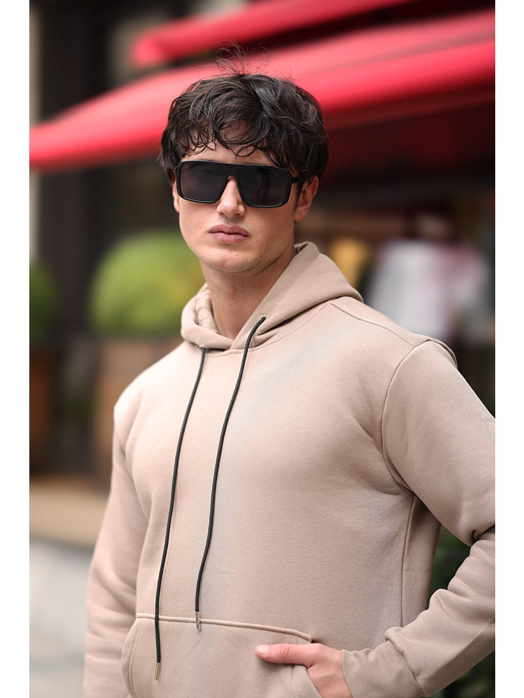 comstar Vizon Üç İplik Şardonlu Kanguru Cep Sweatshirt - 1