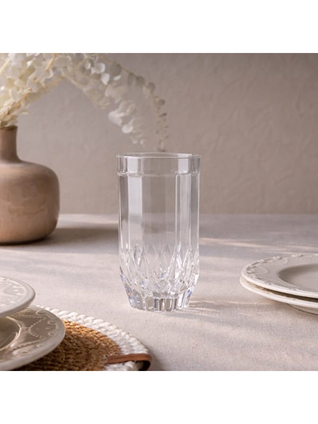Renksiz Cansu Uzun Bardak - Şeffaf - 300 Ml-1