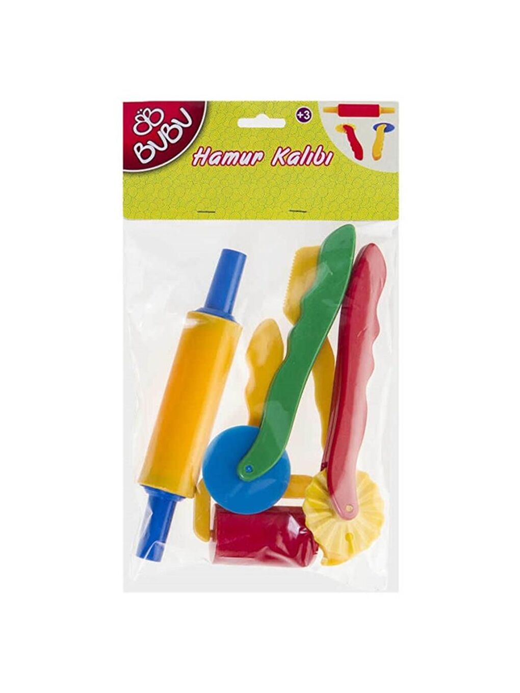 Oyun Hamuru Kalıbı Merdane Seti 6 Parça (BUBU00002)