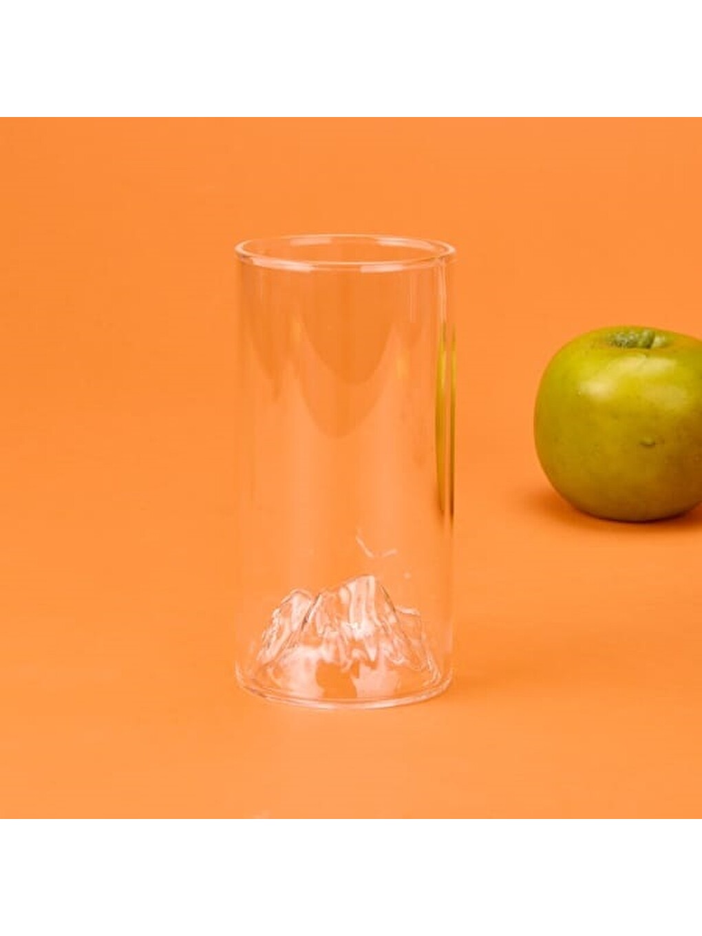 Renksiz Dağlı Borosilikat Cam Bardak - Şeffaf - 300 Ml-1