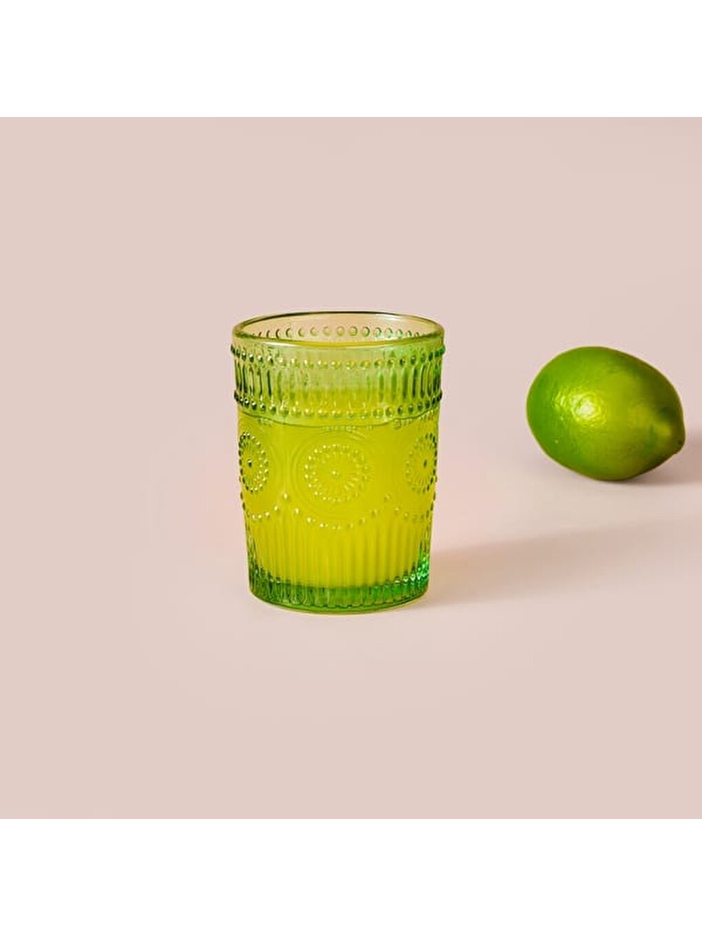 Tekli Meşrubat Ve Su Bardağı - Yeşil - 240 Ml-4