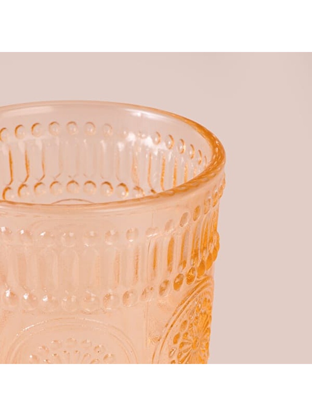 Tekli Meşrubat Ve Su Bardağı - Turuncu - 360 Ml-1