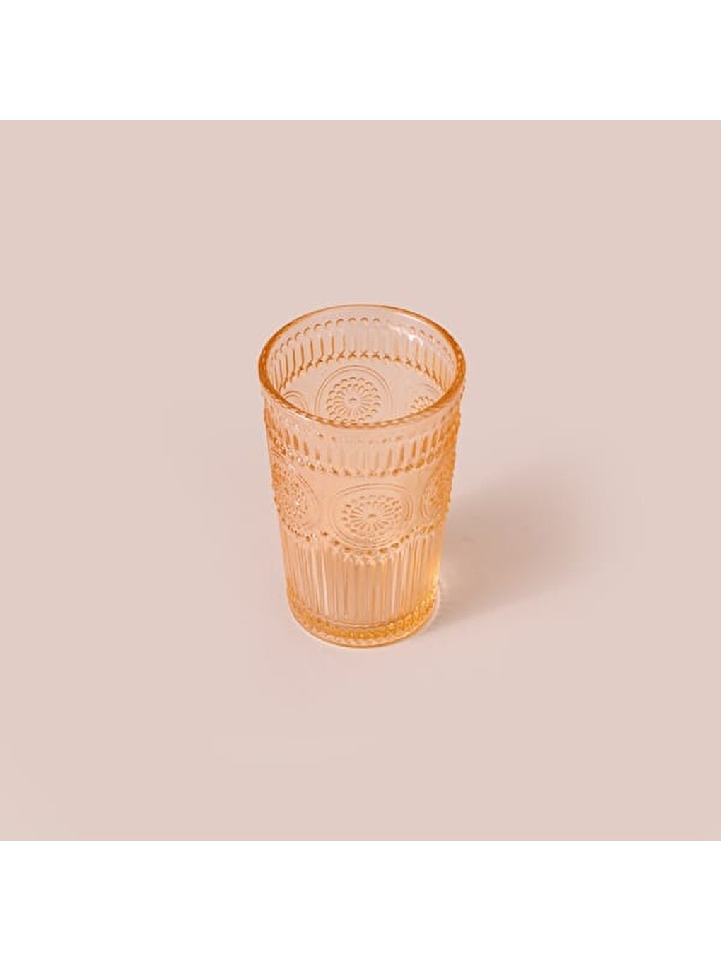 Tekli Meşrubat Ve Su Bardağı - Turuncu - 360 Ml-2