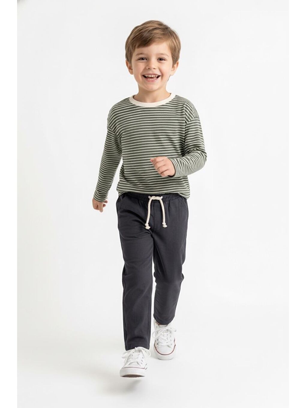 Haki Mevsimlik Uzun Kol 2li Takım-1