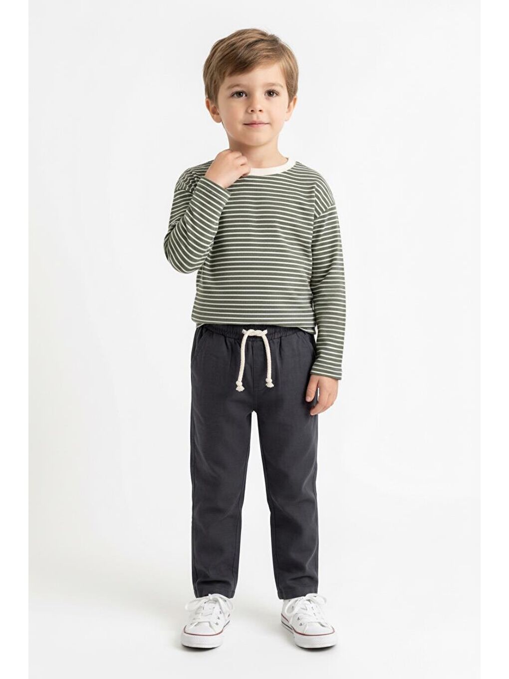 Haki Mevsimlik Uzun Kol 2li Takım-2