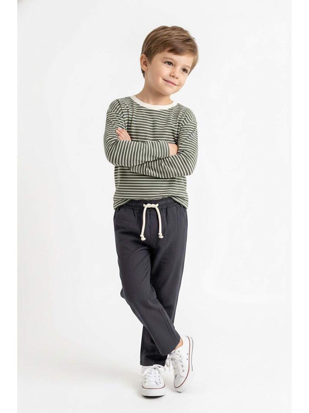 Haki Mevsimlik Uzun Kol 2li Takım-3