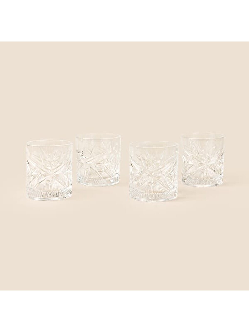 Renksiz Cielo 4'lü Meşrubat Ve Su Bardağı - Şeffaf - 350 Ml