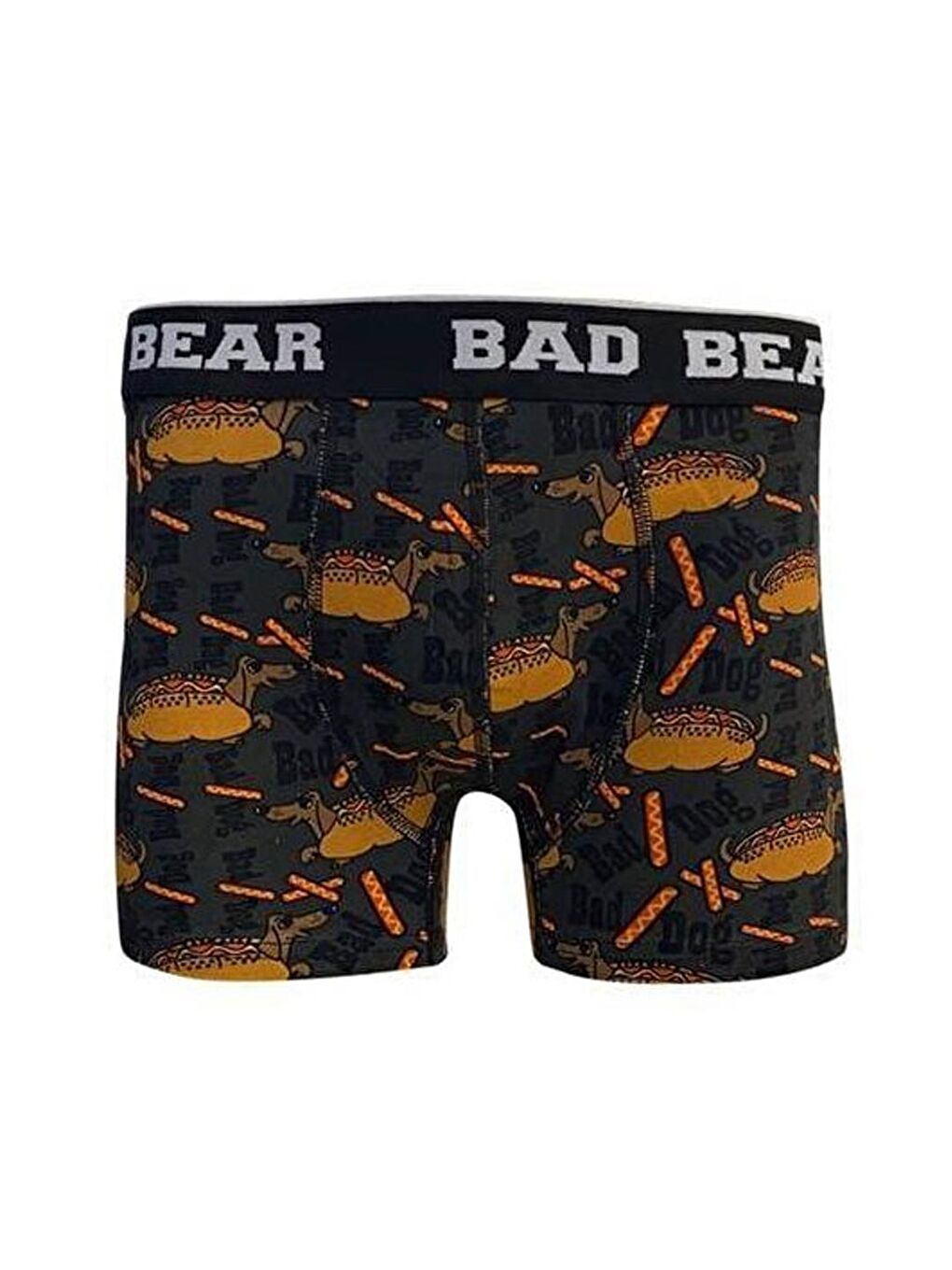 Siyah Bad Dog Erkek Desenli Boxer