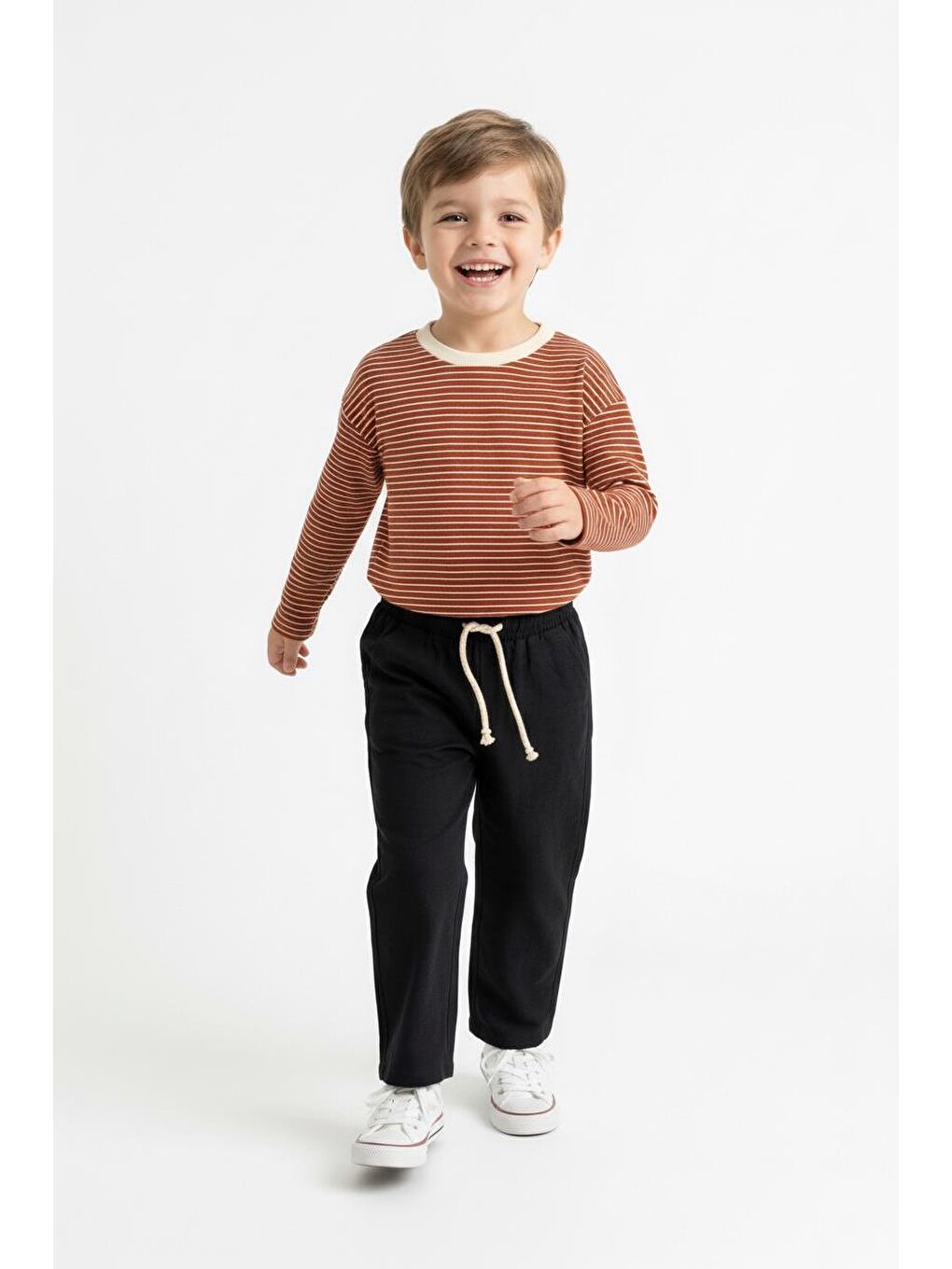 Kahverengi Mevsimlik Uzun Kol 2li Takım-2