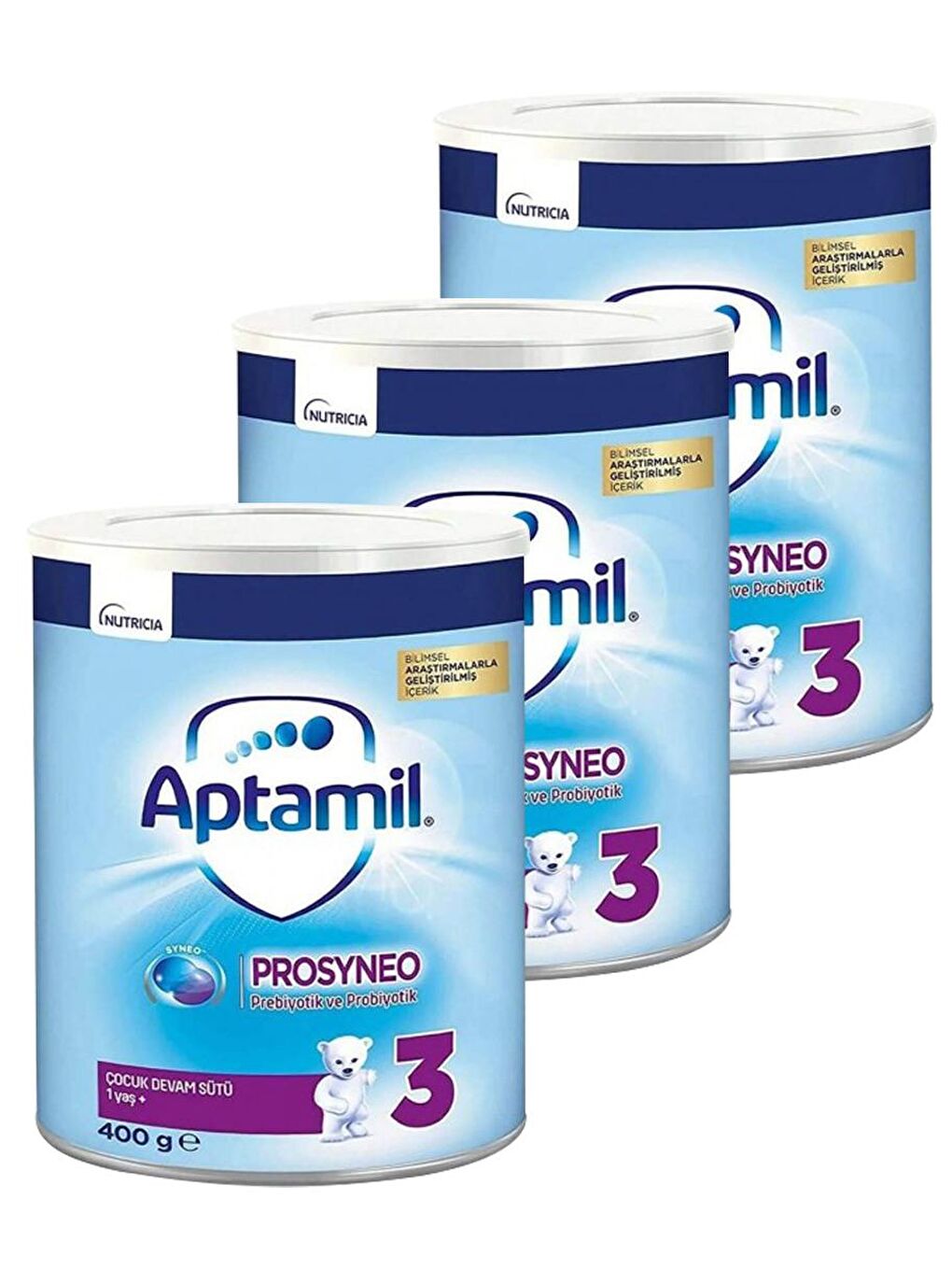 Aptamil 3 Çocuk Devam Sütü Prosyneo 1+ Yaş 400 gr  x 3 Adet