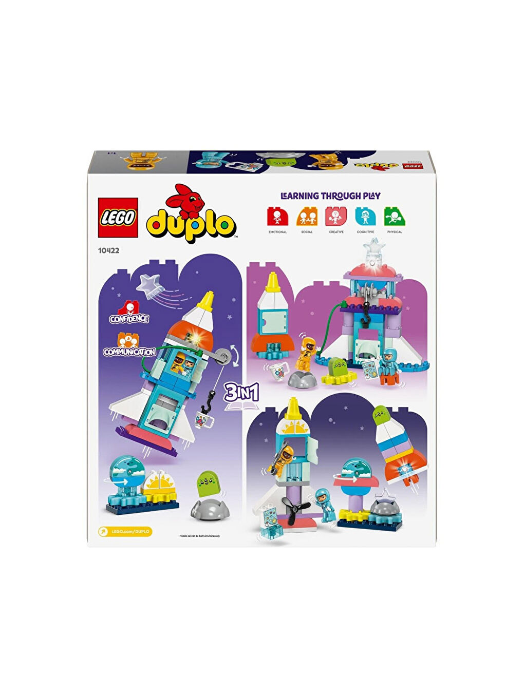 Lego Renksiz Duplo Town 3’Ü 1 Arada Uzay Mekiği Macerası 10422 - 4