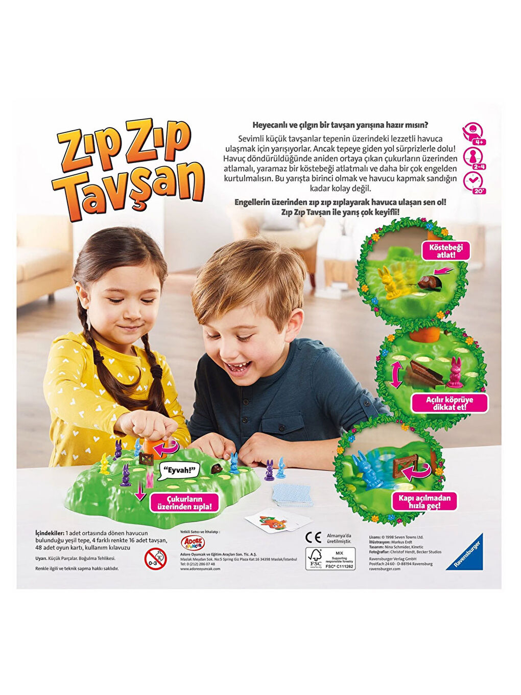 Ravensburger Renksiz Zıp Zıp Tavşan 209767 - 1