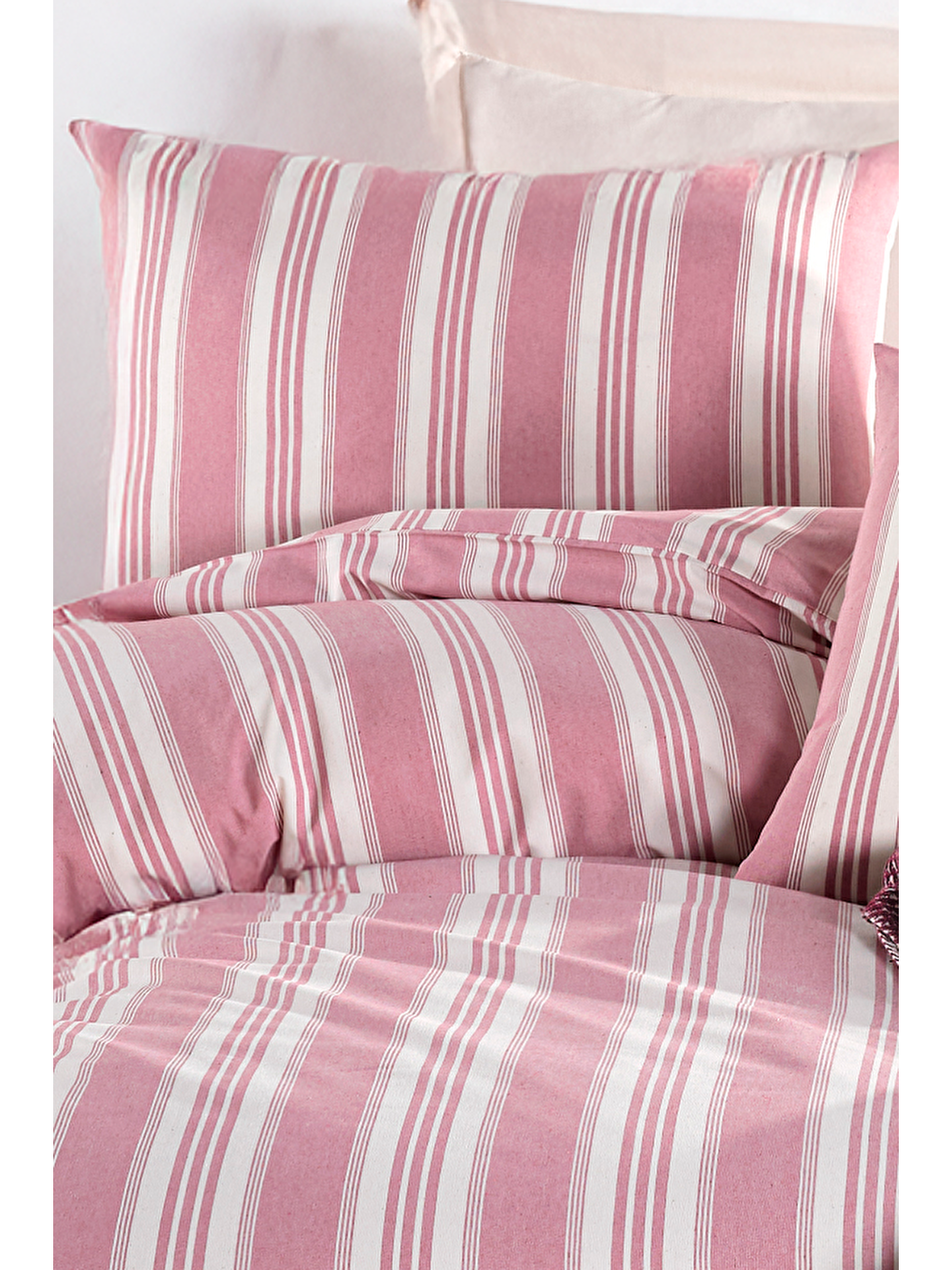 Sport Çizgili Nevresim Takımı Tek Kişilik Soft Line Bordo-2