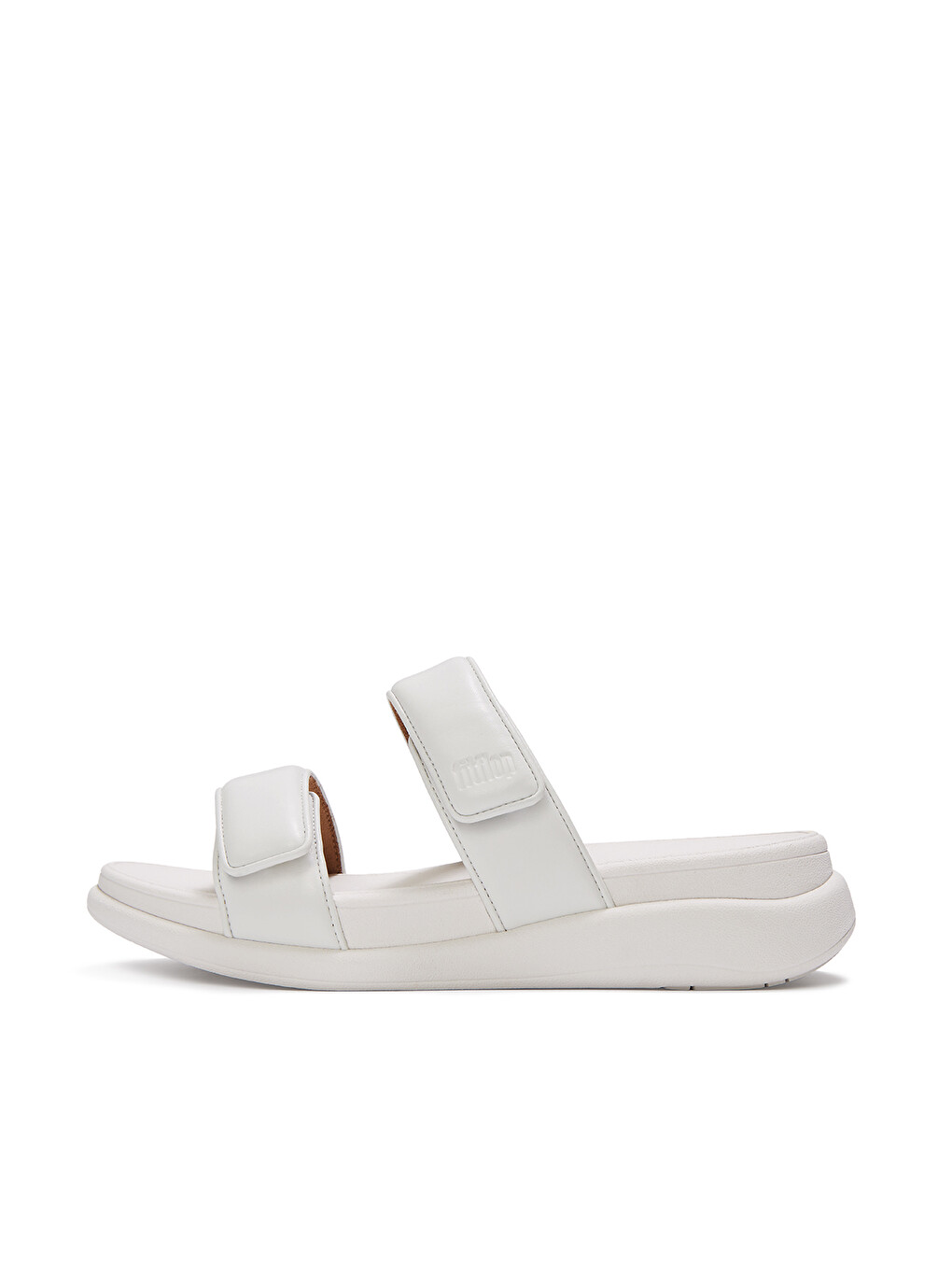 Beyaz Kadın Terlik IW2-090 / 675/ A99 /194 Fit Flop F-MODE GO Adjustable Two-Bar Slides