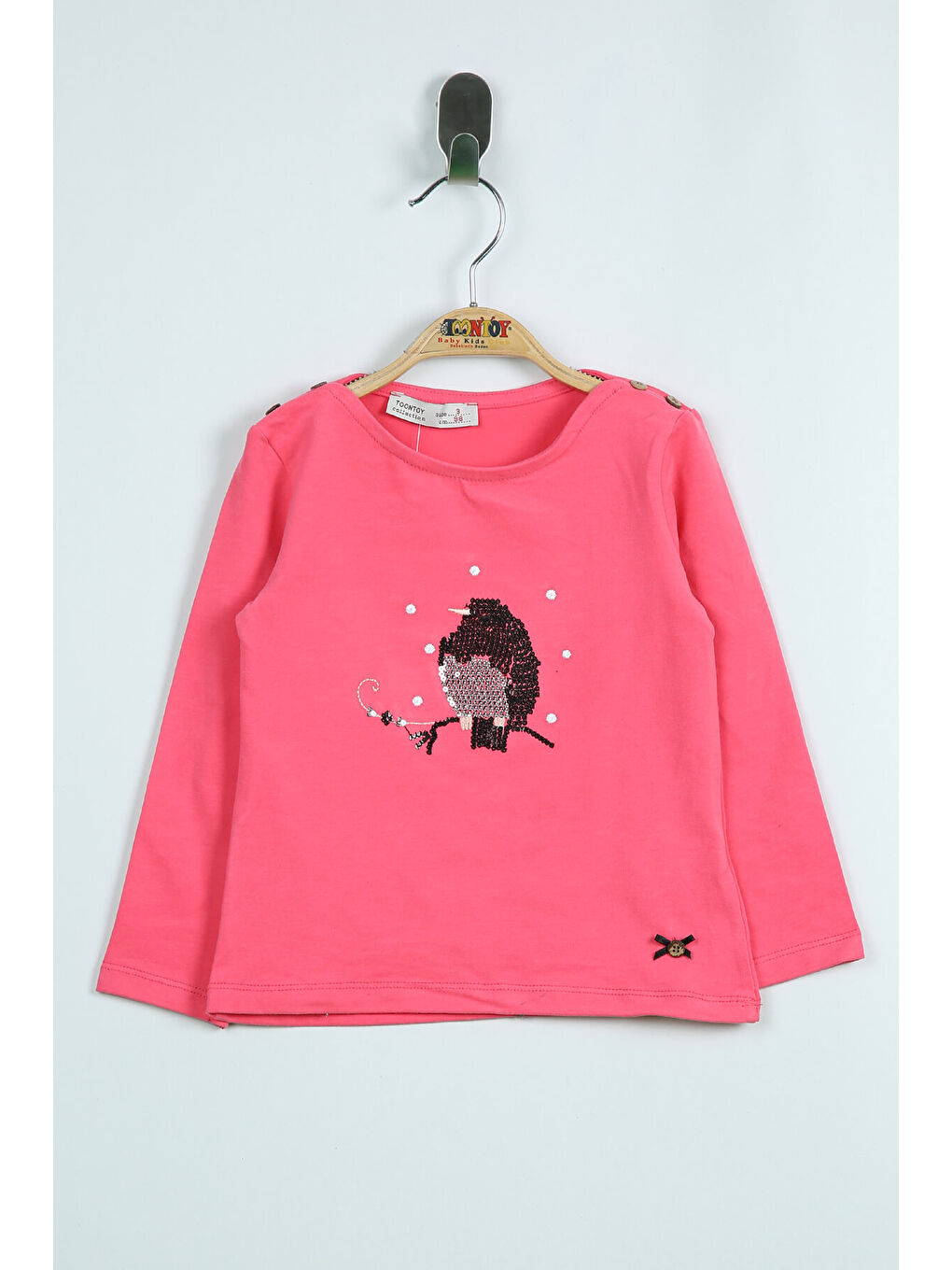 Toontoykids Fuşya Kız Çocuk Sweatshırt