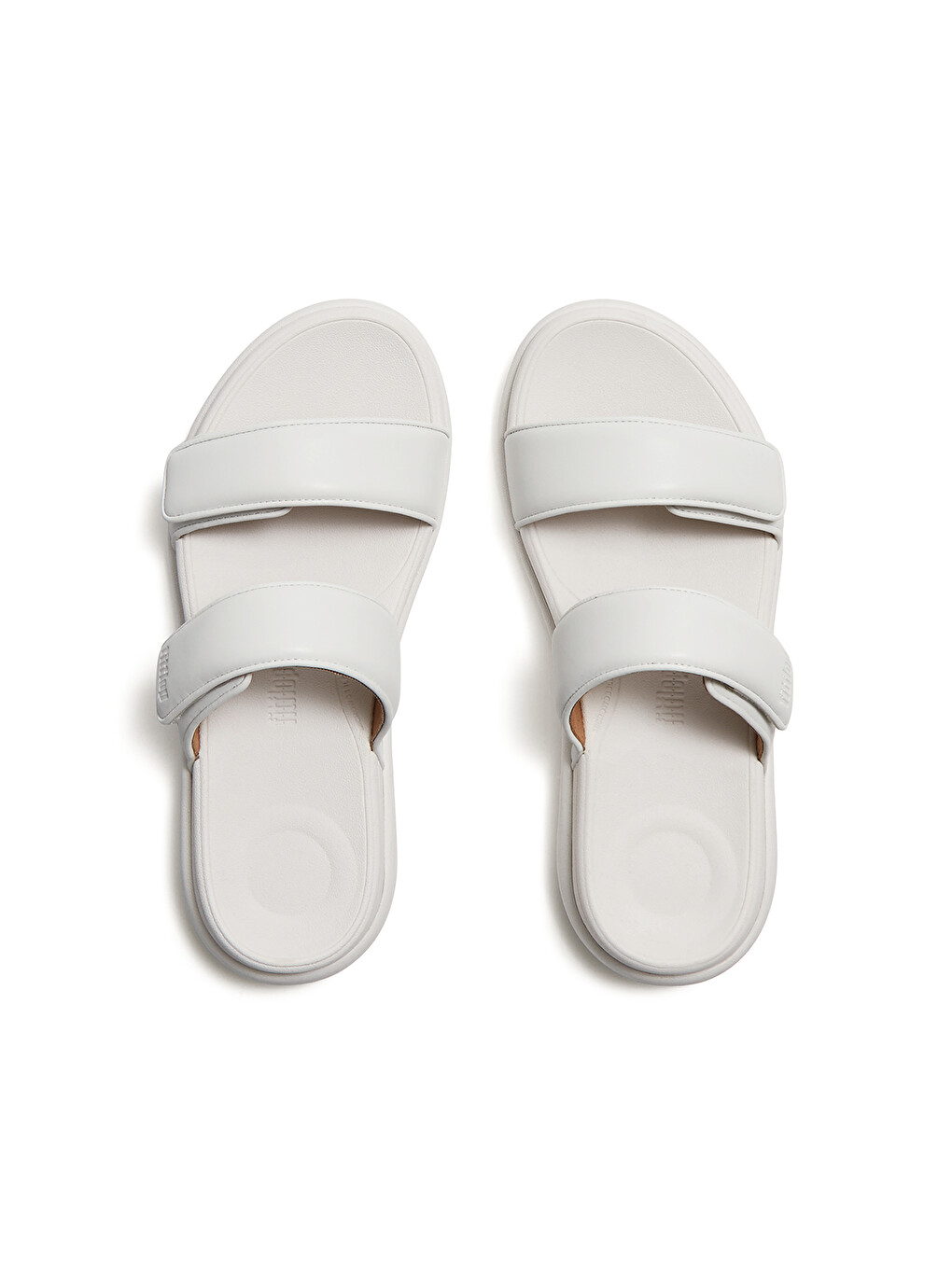 Beyaz Kadın Terlik IW2-090 / 675/ A99 /194 Fit Flop F-MODE GO Adjustable Two-Bar Slides-4