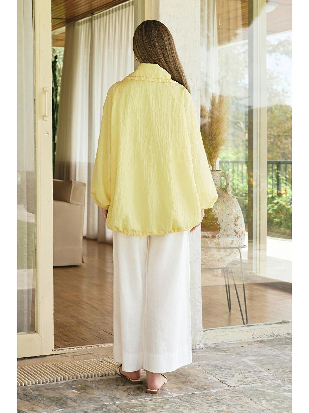 Remi Bomber Ceket Sarı-6