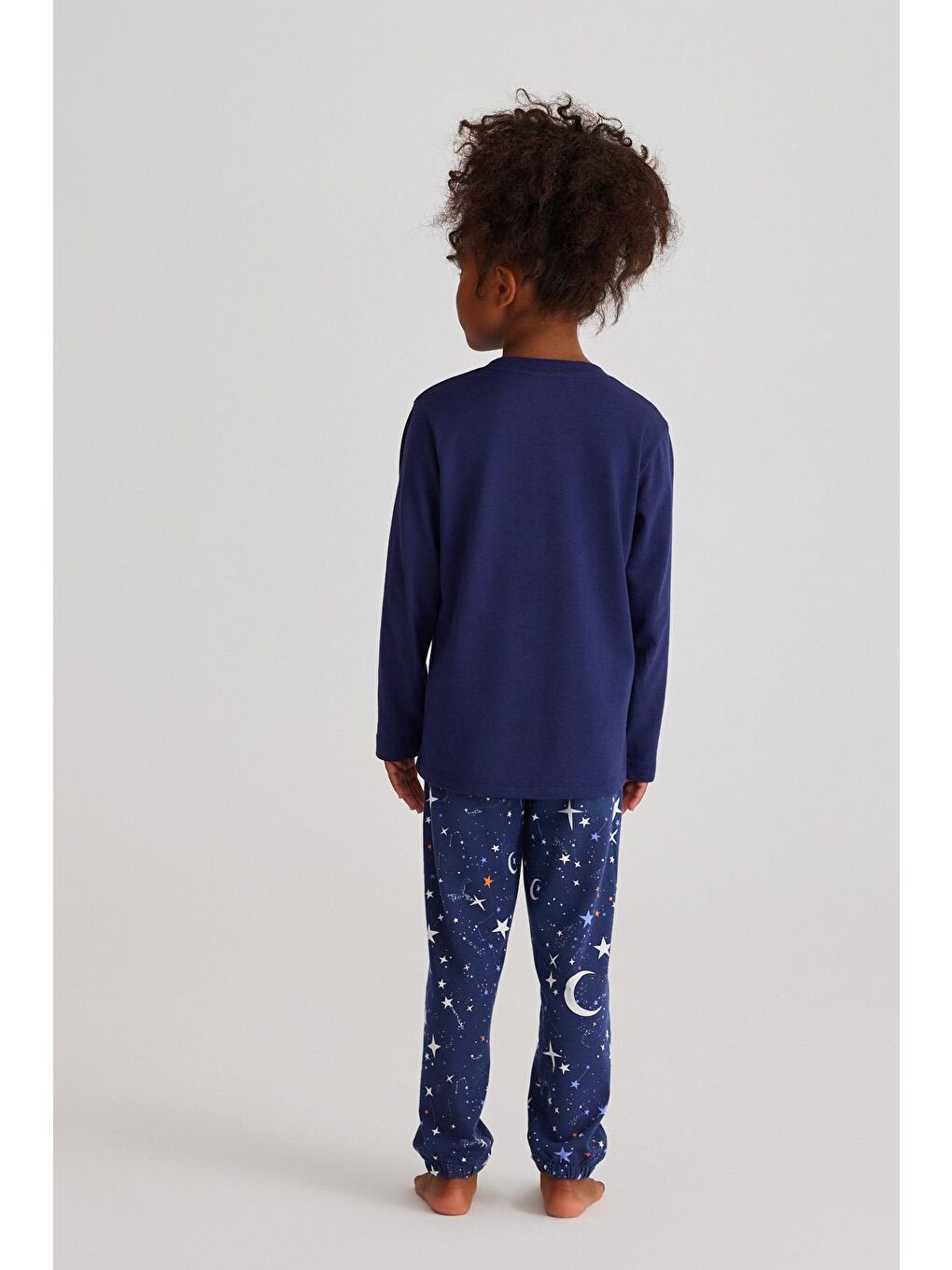 Space Kız Çocuk Pijama Takımı Lacivert-2