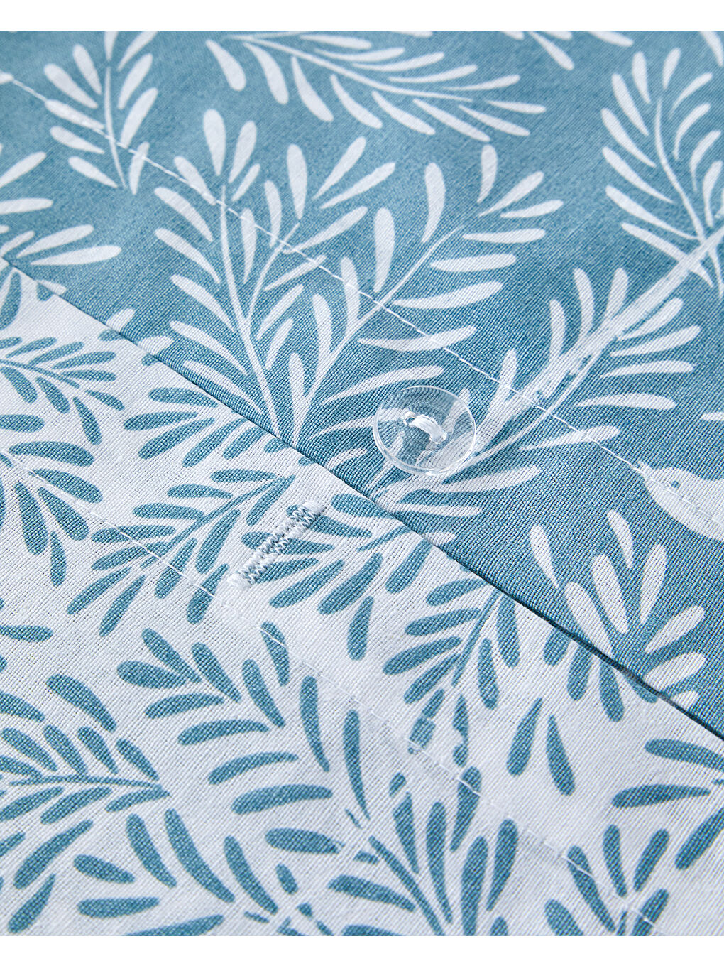 Pure Birds Kolay Ütülenir Çift Kişilik Nevresim Takımı Mavi-5