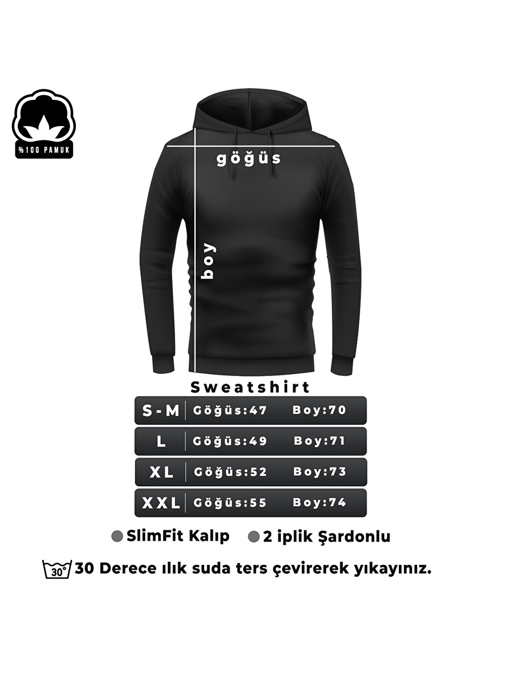 uyguntarz Siyah Free Grafiti Sırt Baskılı  Hoodie - 2