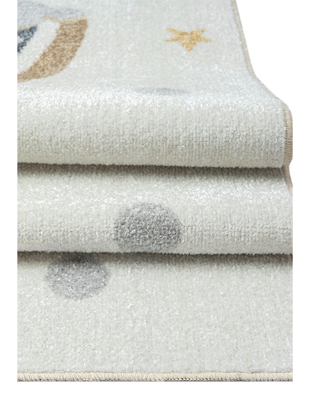 Beyaz Bohem Kids Rainbow Modern Dokuma Çocuk Halısı-100x200-1