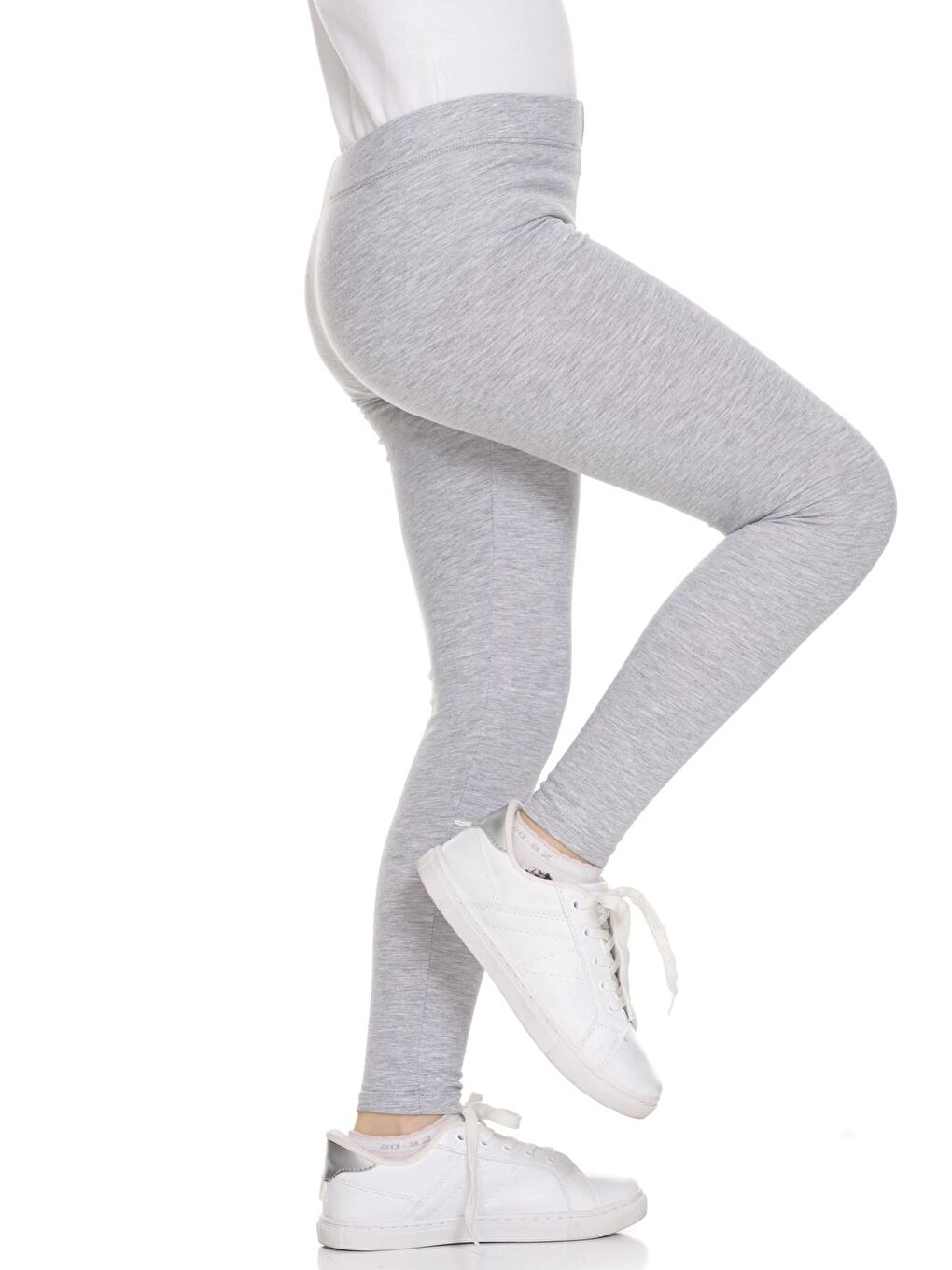 Gri Basıc Baskısız Tayt 66906-3