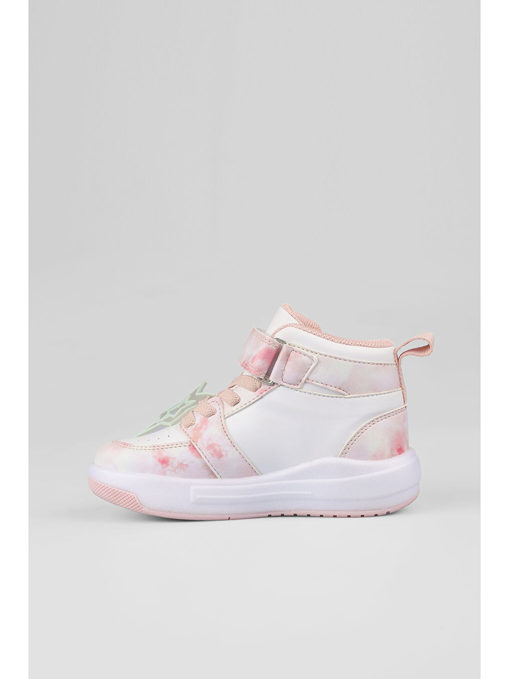 Pembe Yenni Işıklı Kız Bebek Pudra Bot-1