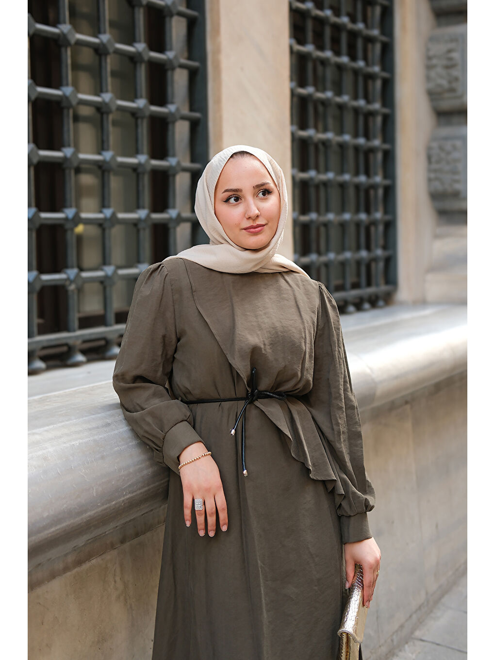 Kadın Cosı Elbise Haki Yeşil-4