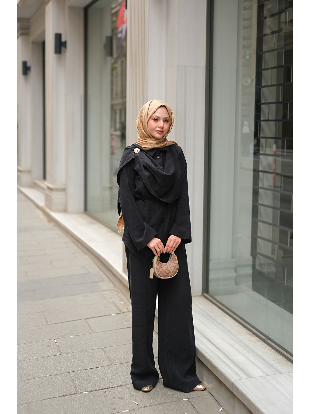 Kadın Begonya Takım Siyah-1